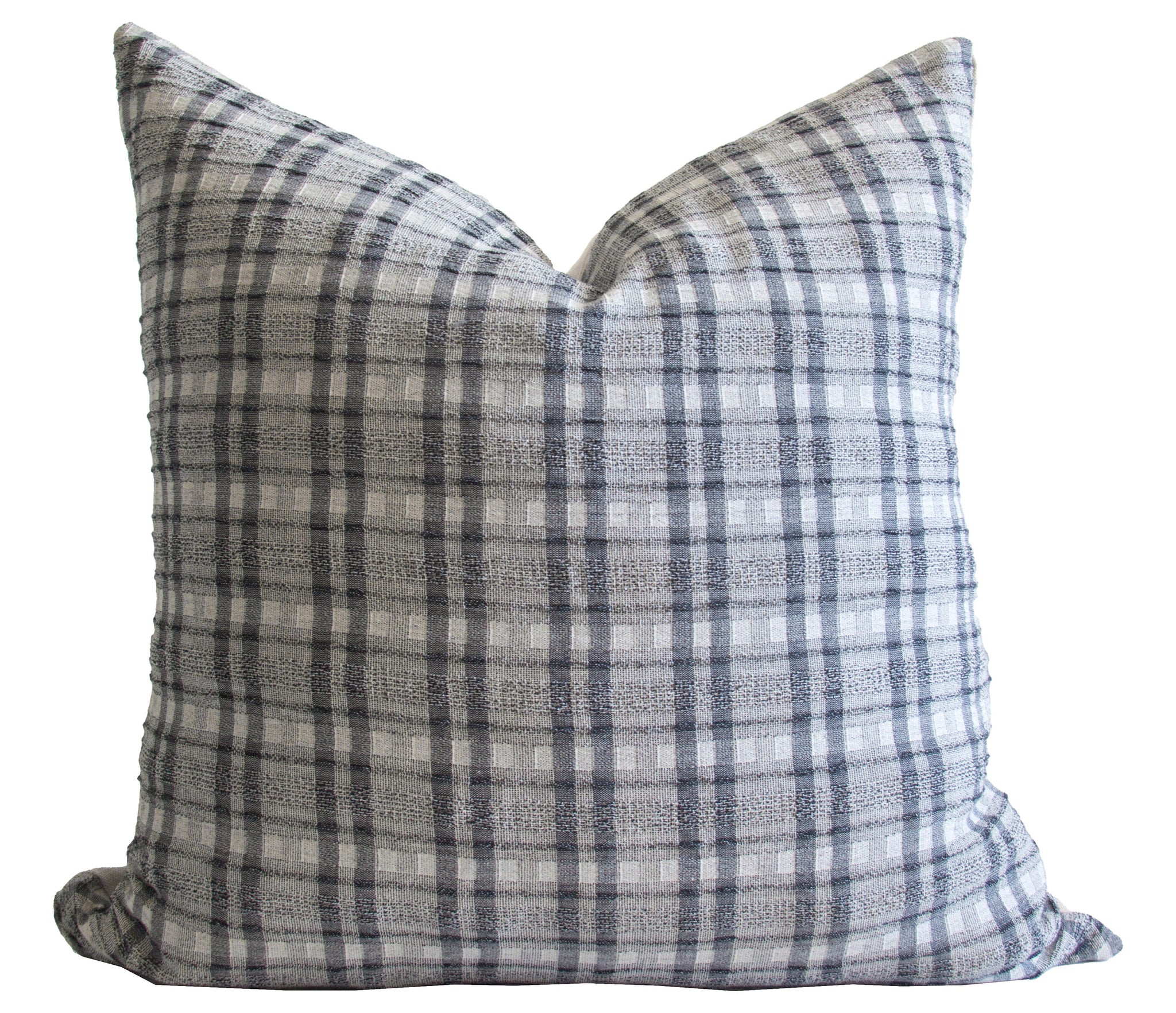 Black gingham pillow best sale